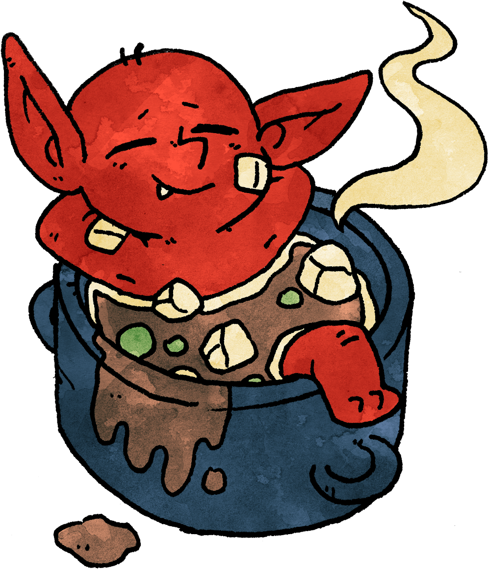 Goblins Getting Up To Mischief - Cartoon Clipart (1054x1174), Png Download