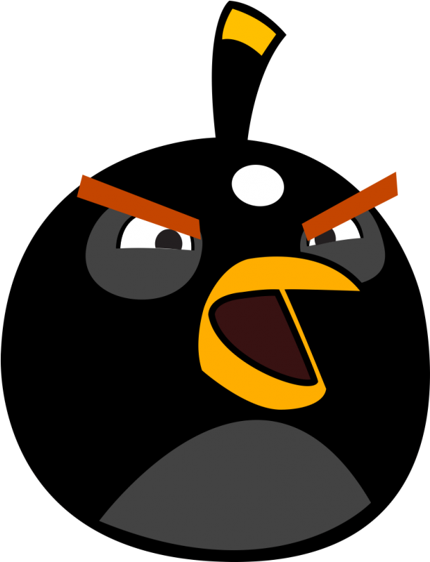 Angry Birds Clipart Angry Birds Star Wars Ii Angry - Angry Birds Bomb - Png Download (800x800), Png Download