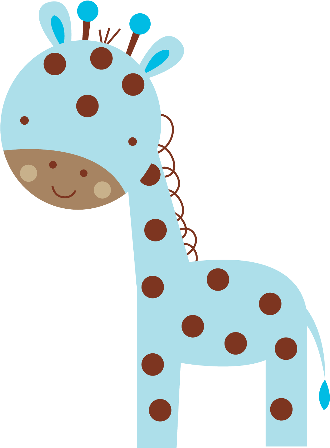 Photo By @daniellemoraesfalcao - Baby Giraffe Clip Art Free - Png Download (1500x1500), Png Download