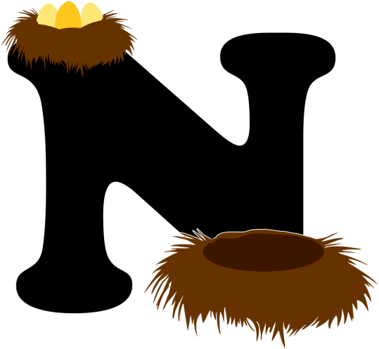 Alfabeto Com Foto Carta Em Ingl S - Alphabet Clipart (640x640), Png Download