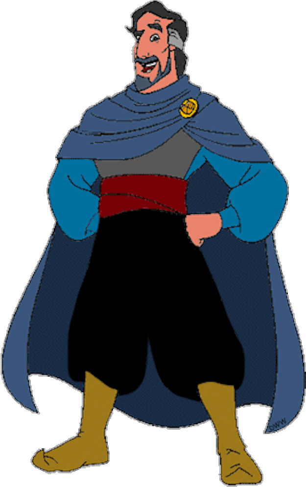 Cassim - Aladdin's Father Clipart (656x1024), Png Download