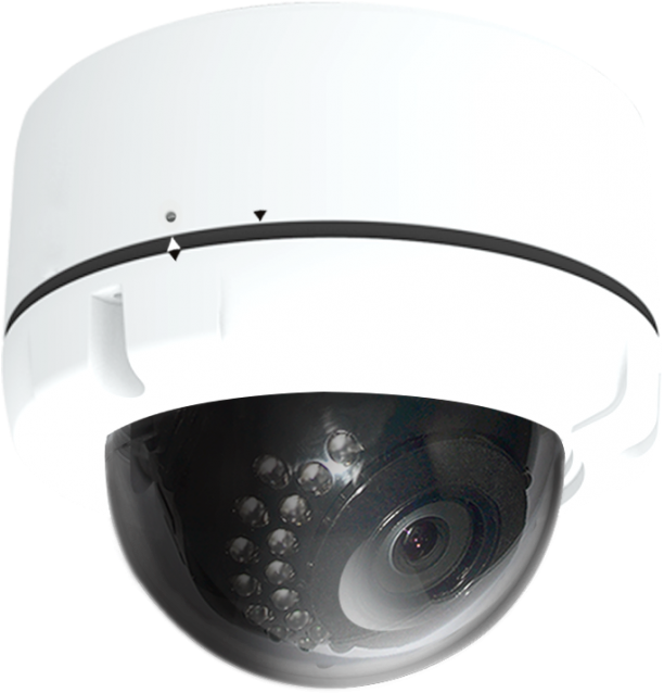 Cantek-plus Ctp-tlv25hv 960h Outdoor Ir Vandal Dome Clipart (700x700), Png Download