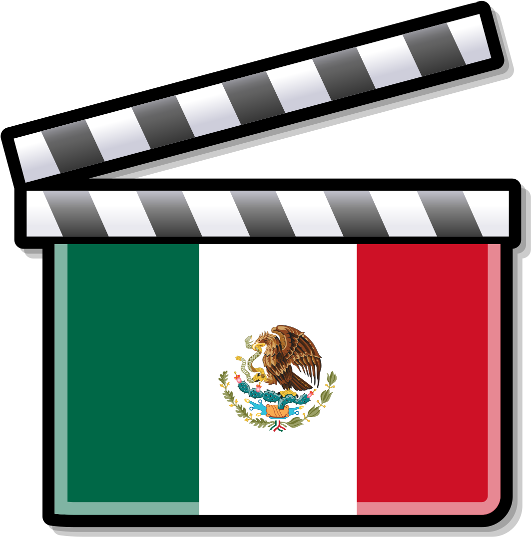 Mexico Film Clapperboard - Mexico Flag Clipart (1024x1024), Png Download