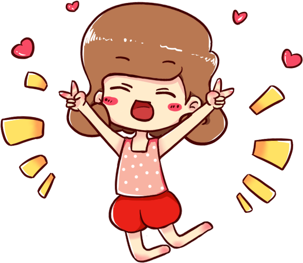 卡通人物q版人物卡通可爱萌男孩 - - 可愛 女孩 卡通 Clipart (640x640), Png Download