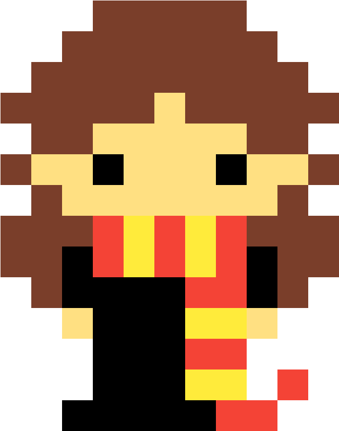 Hermione Granger - Goomba Minecraft Pixel Art Clipart (1200x1200), Png Download