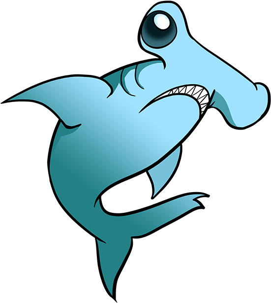 How To Draw Hammerhead Shark - Drawing Clipart (680x678), Png Download