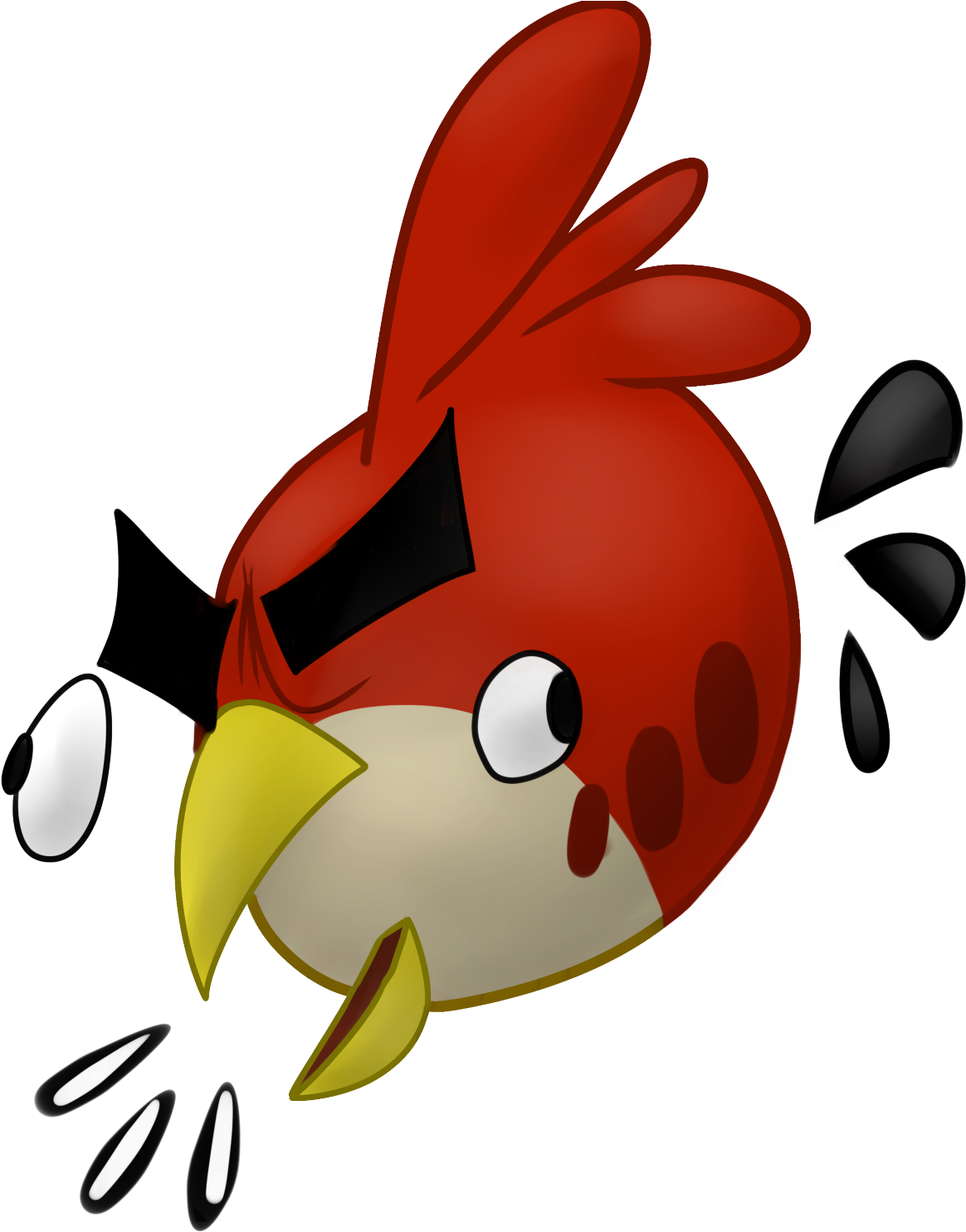 Photo From @ Angrybirds On Tumblr On Angrybirds At - Cartoon Clipart (1280x1498), Png Download