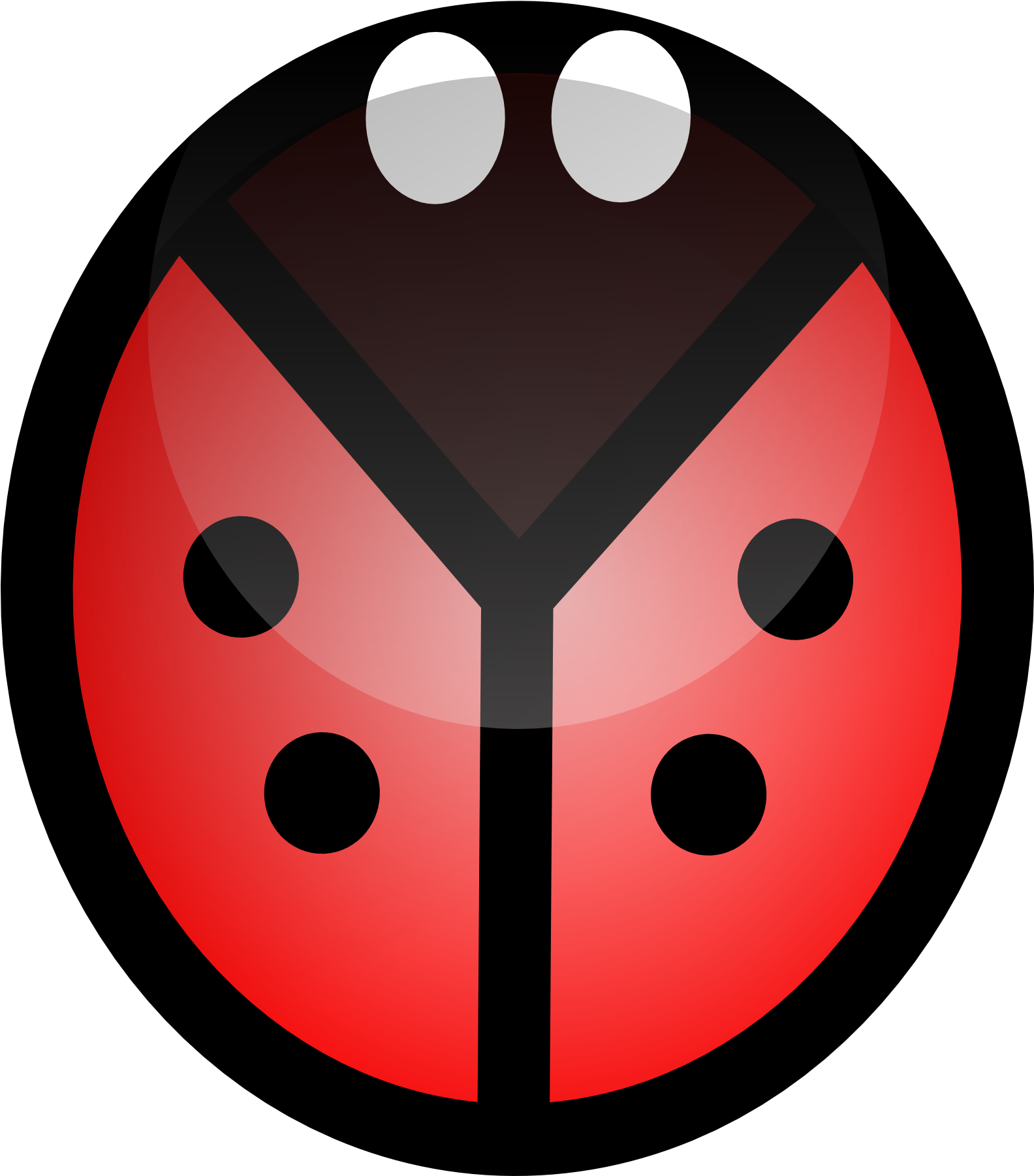 Ladybird Cartoon 9, Buy Clip Art - Cartoon Ladybird - Png Download (593x720), Png Download