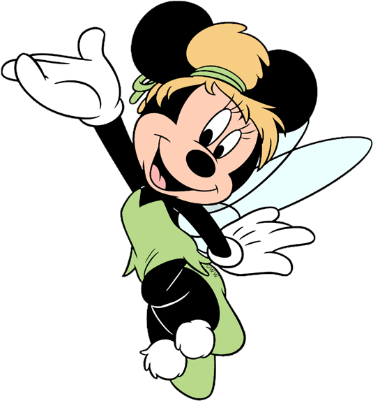 Free Download Minnie Mouse Tinkerbell Clipart Minnie - Minnie Mouse As Ariel - Png Download (550x592), Png Download
