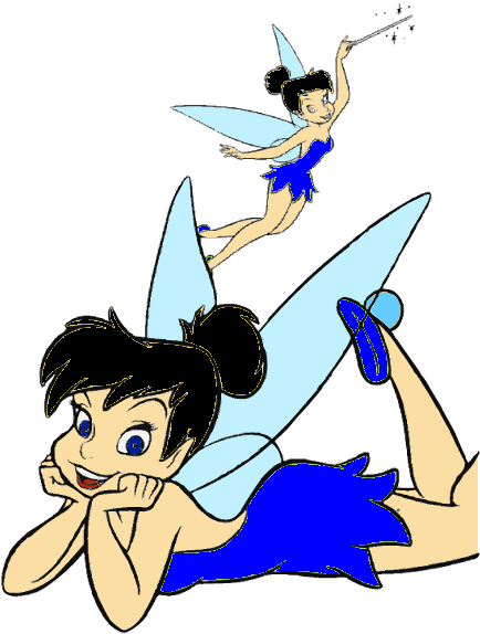 The Community For Enthusiasts - Tinkerbell With Black Hair Clipart (728x600), Png Download