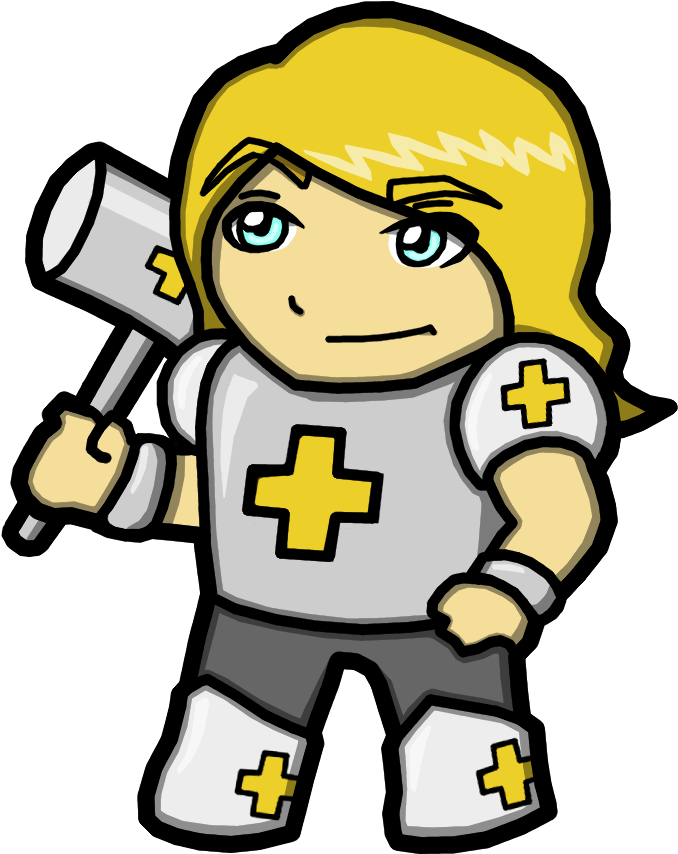 As The Title Says, You Get To See Our Human Paladin - Cartoon Clipart (726x910), Png Download