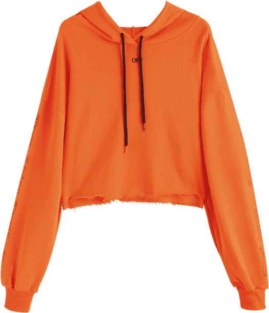 Zaful Graphic Off Print Hoodie Clipart (558x744), Png Download