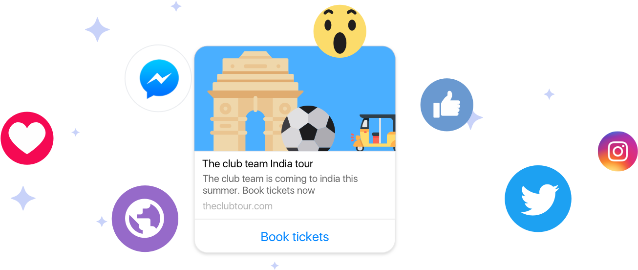 Image Showing Different Social Media Channels And A - Target Audience Clipart (1650x759), Png Download