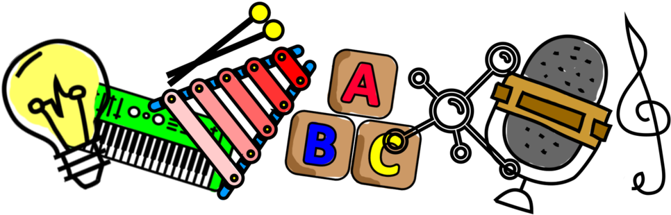 Kids Music - Erica Rabner Clipart (1000x355), Png Download