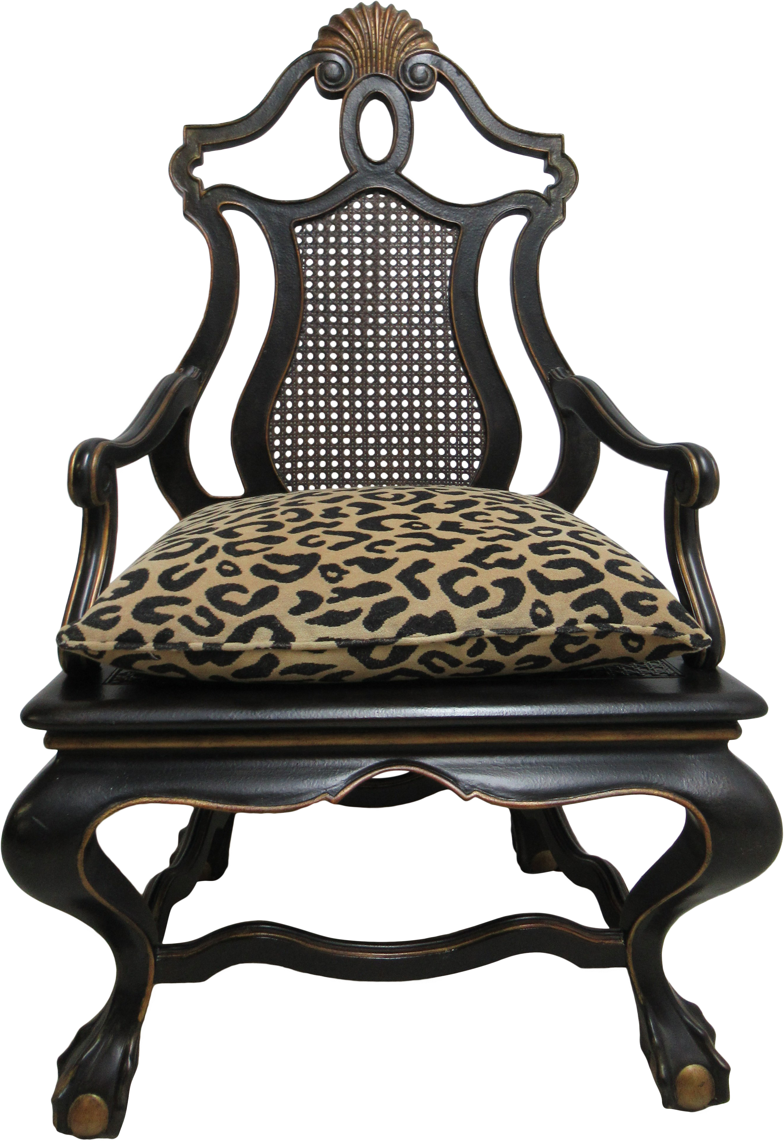 Modern Oversized Maitland Smith Ball Claw Throne Cane - Chair Clipart (2956x4299), Png Download