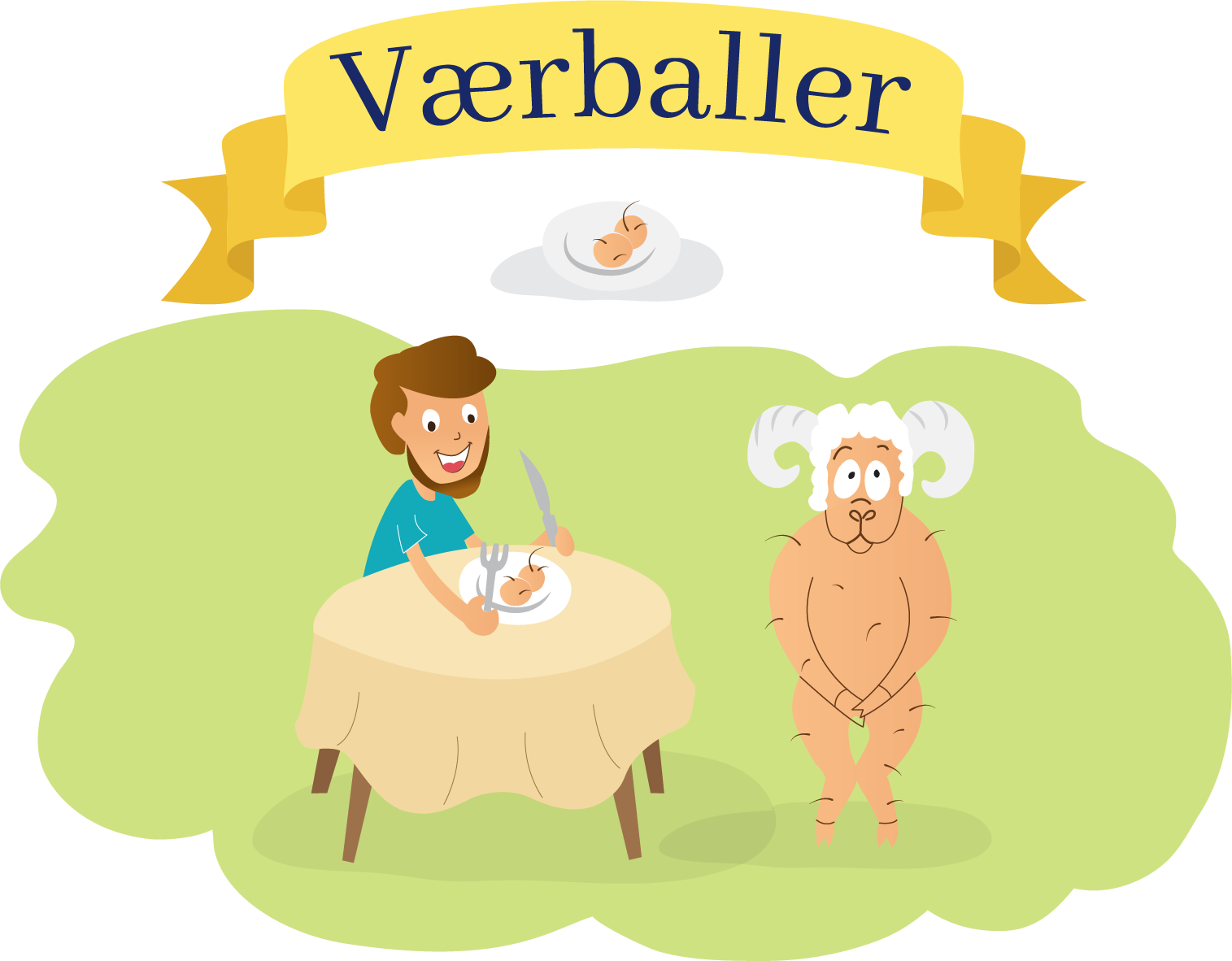 Do You Prefer Them Boiled Or Fried Værballer Is Yet - Cartoon Clipart (1515x1182), Png Download