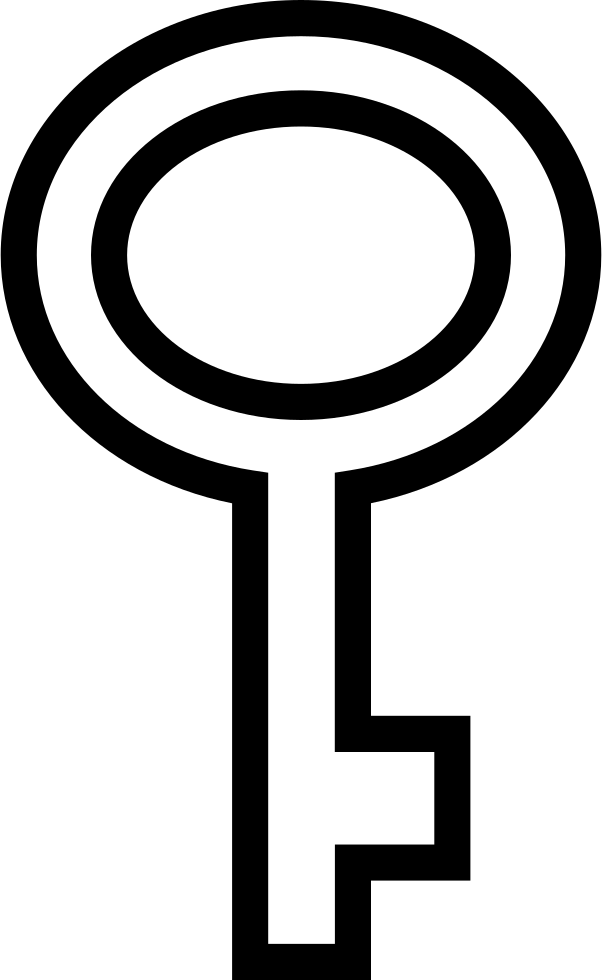 Key Of Oval Shape Outline Comments - Shape Clipart (602x980), Png Download