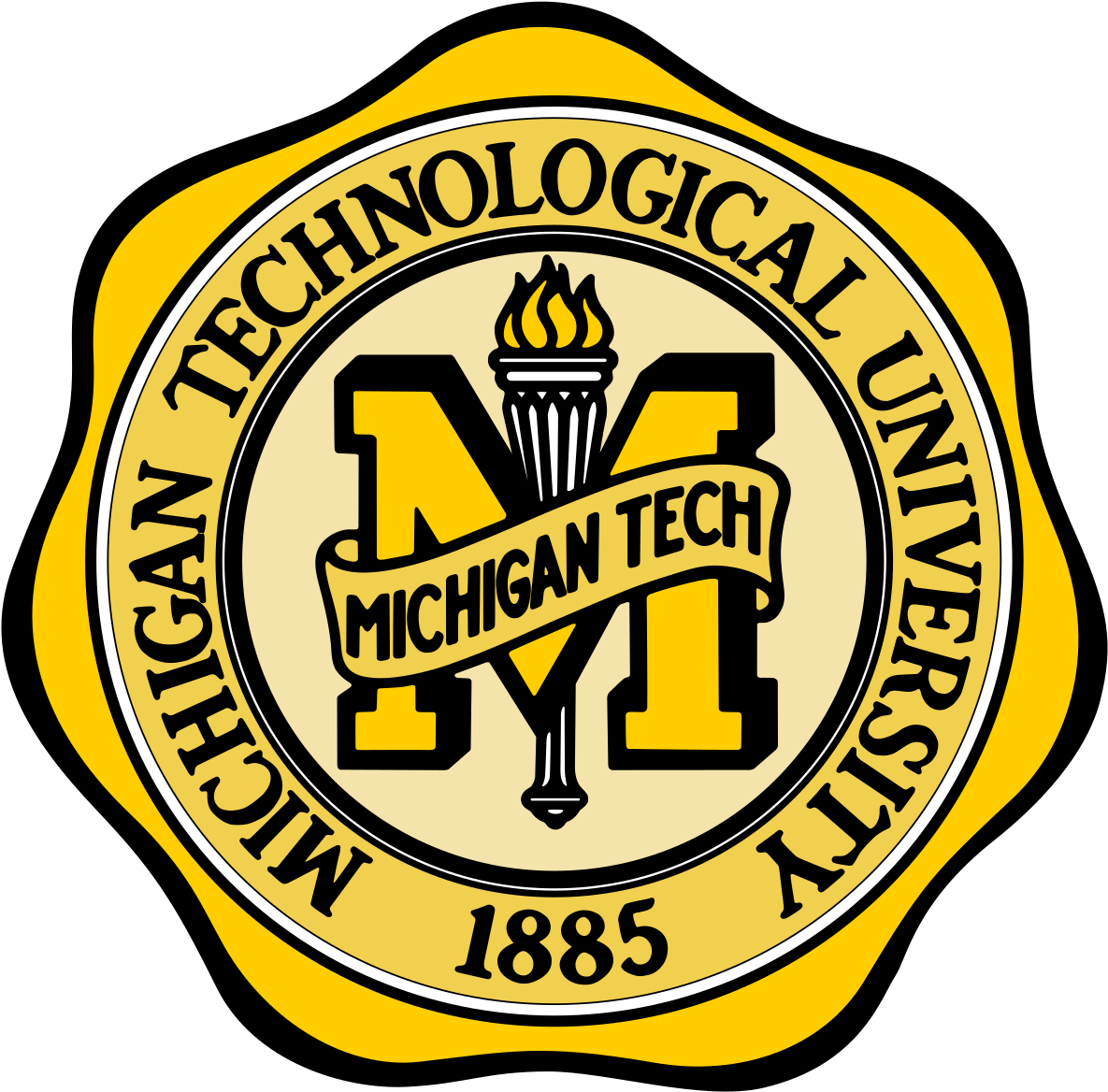 Michigan Tech Old Logo Clipart (1200x1179), Png Download
