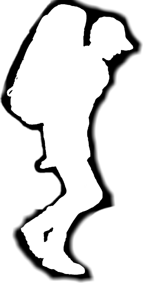 Hiking Clipart (480x946), Png Download