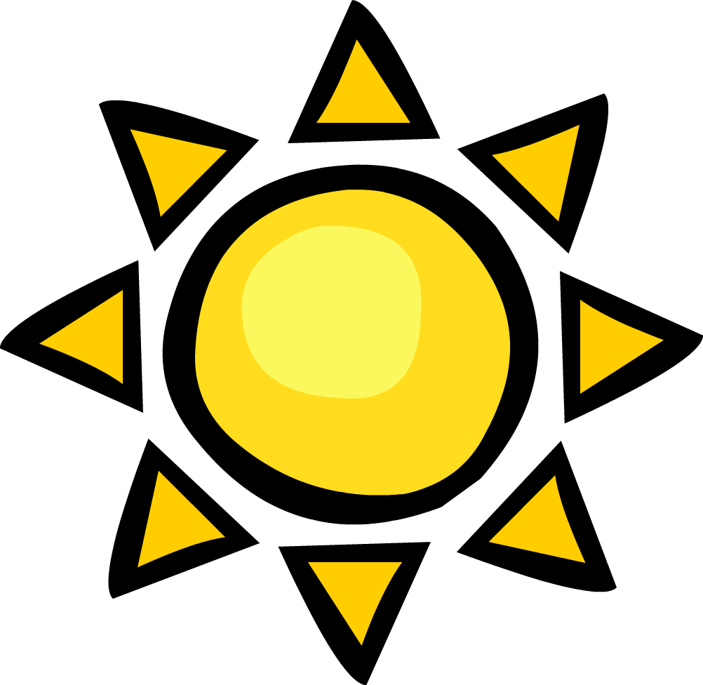 Gary's Room Sun Pin - Preschool Colors And Shapes Sheets Clipart (1002x976), Png Download