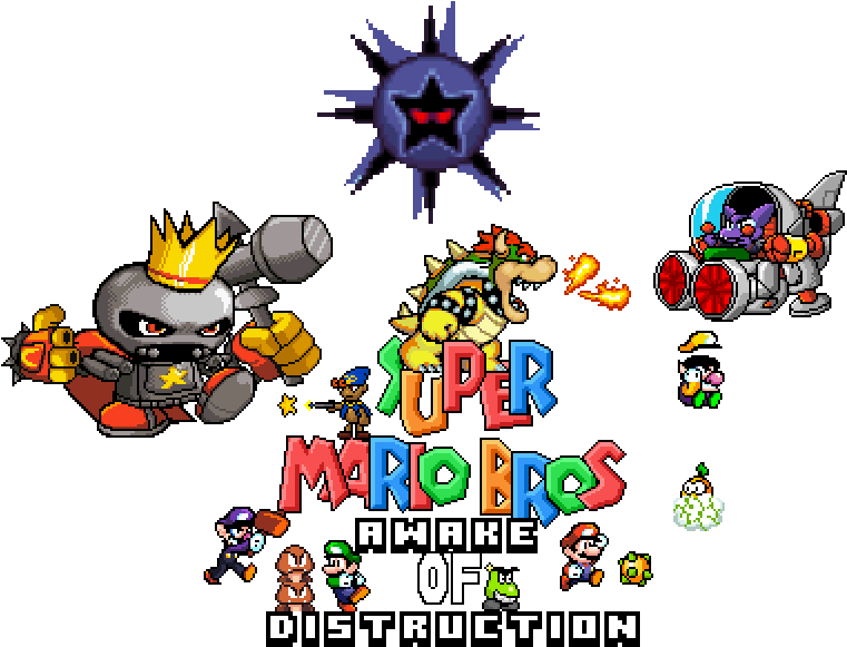 Super Mario Bros Awake Of Distruction Caneled - Tatanga Clipart (762x620), Png Download