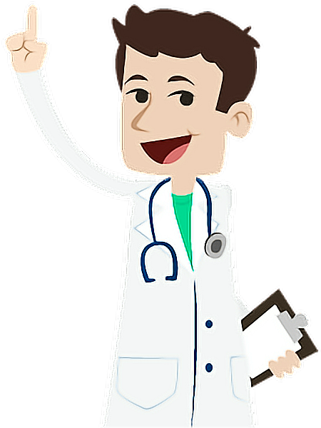Doctor Medico Medicine Medic Clinical Freetoedit - 醫生 卡通 Png Clipart (576x656), Png Download