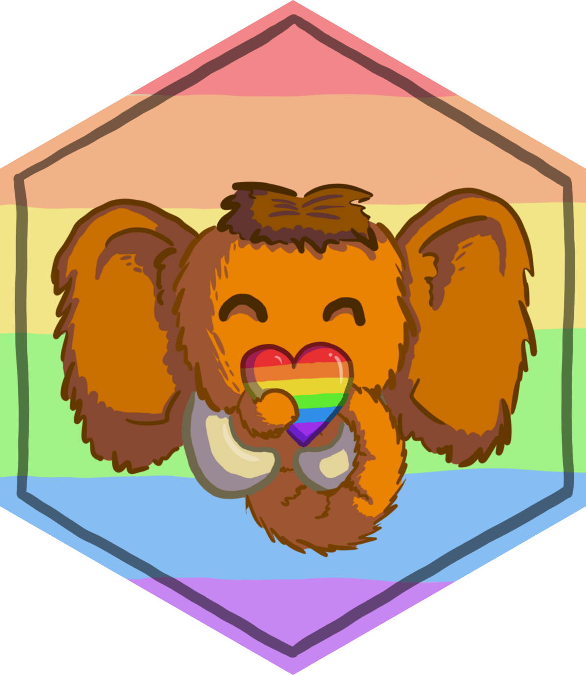 What Is Mastodon - Cartoon Clipart (1200x1382), Png Download