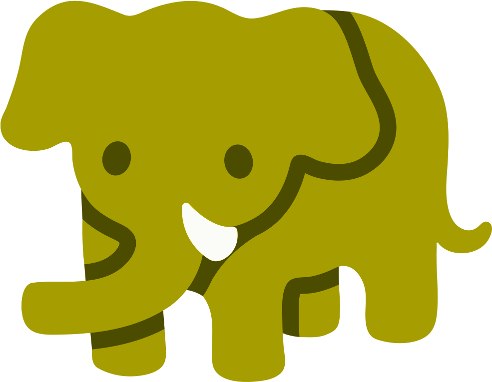 Functionality Wise, It Is Very Similar To Twitter - Emoji Elefante Clipart (1000x1000), Png Download