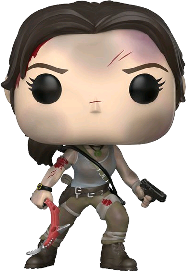 Lara Croft Pop Vinyl Figure - Funko Pop Lara Croft 333 Clipart (600x600), Png Download