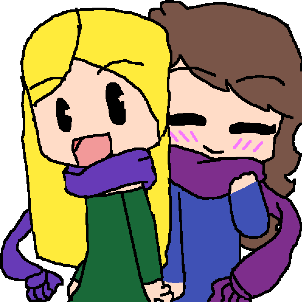 Sledding On A Snowy Day - Scarf Clipart (1000x1000), Png Download