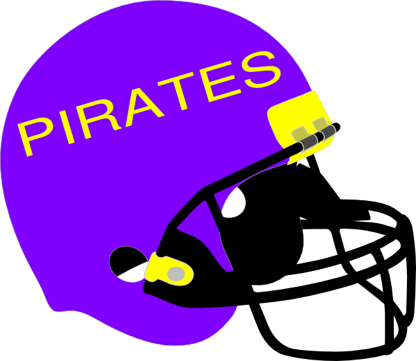 Purple And Yellow Helmet Clip Art At Clker - Black Football Helmet Png Transparent Png (600x521), Png Download