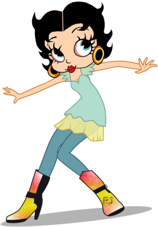 Dancing - Cartoon Clipart (560x750), Png Download