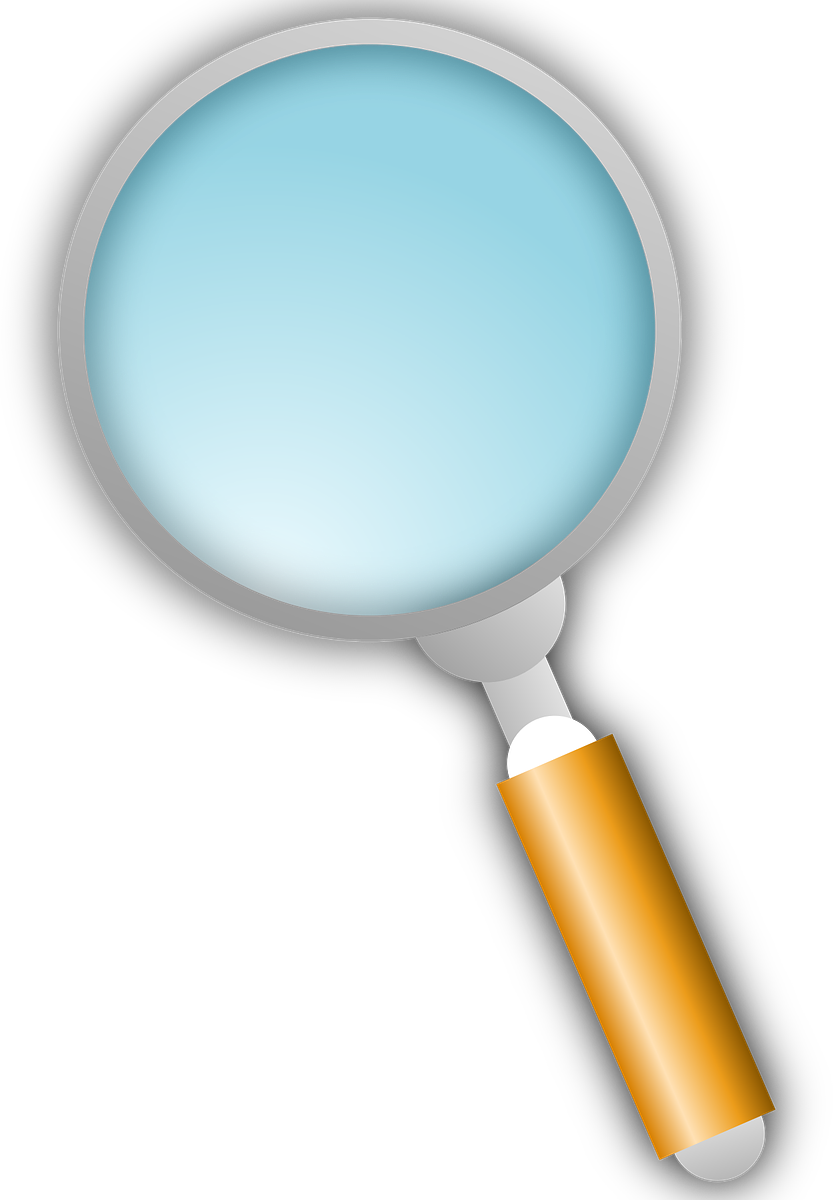 Wireless Security - Magnifying Glass Clipart - Png Download (834x1200), Png Download