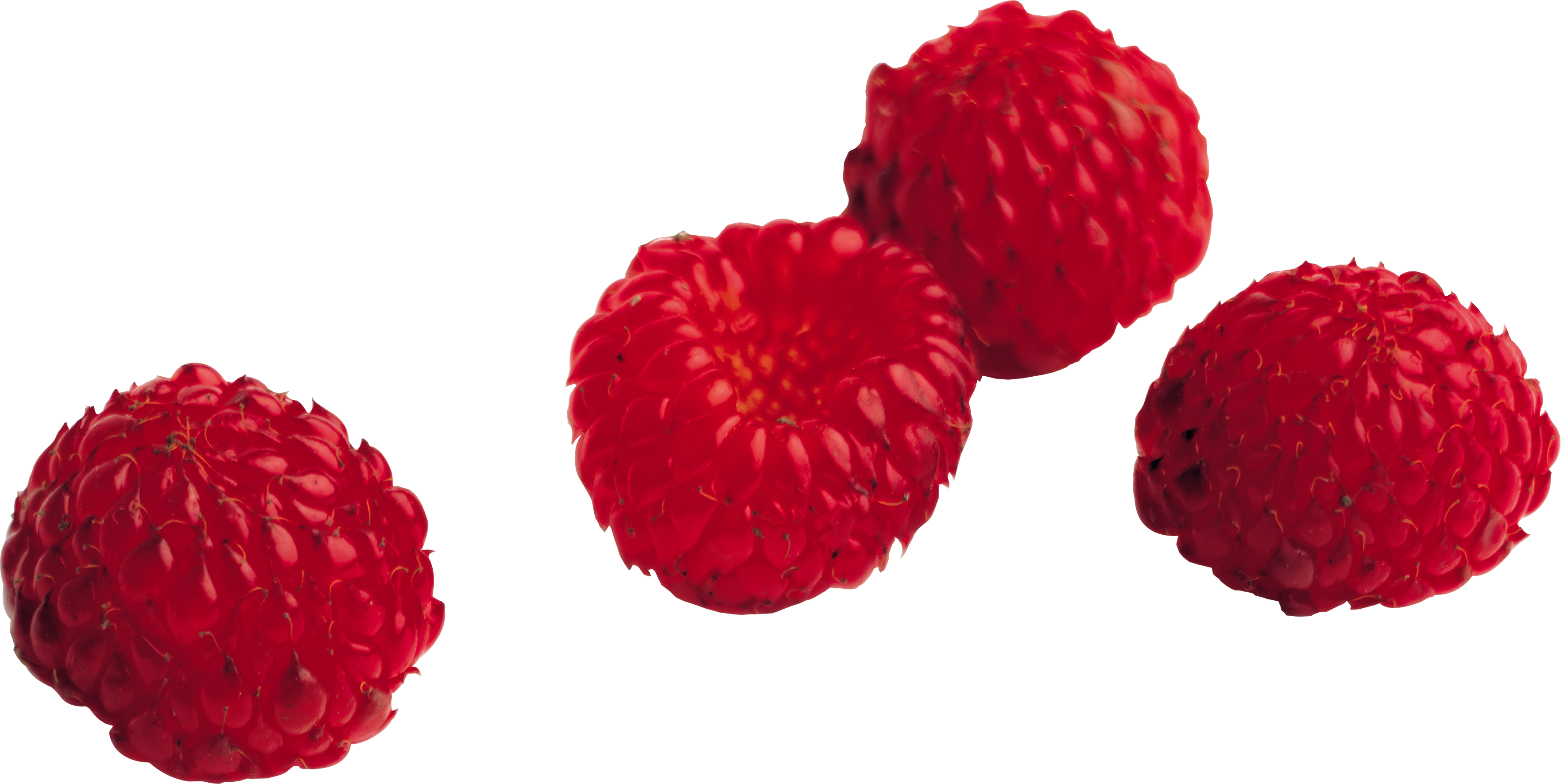 Lychee Clipart Transparent - Raspberry Png (3525x1771), Png Download