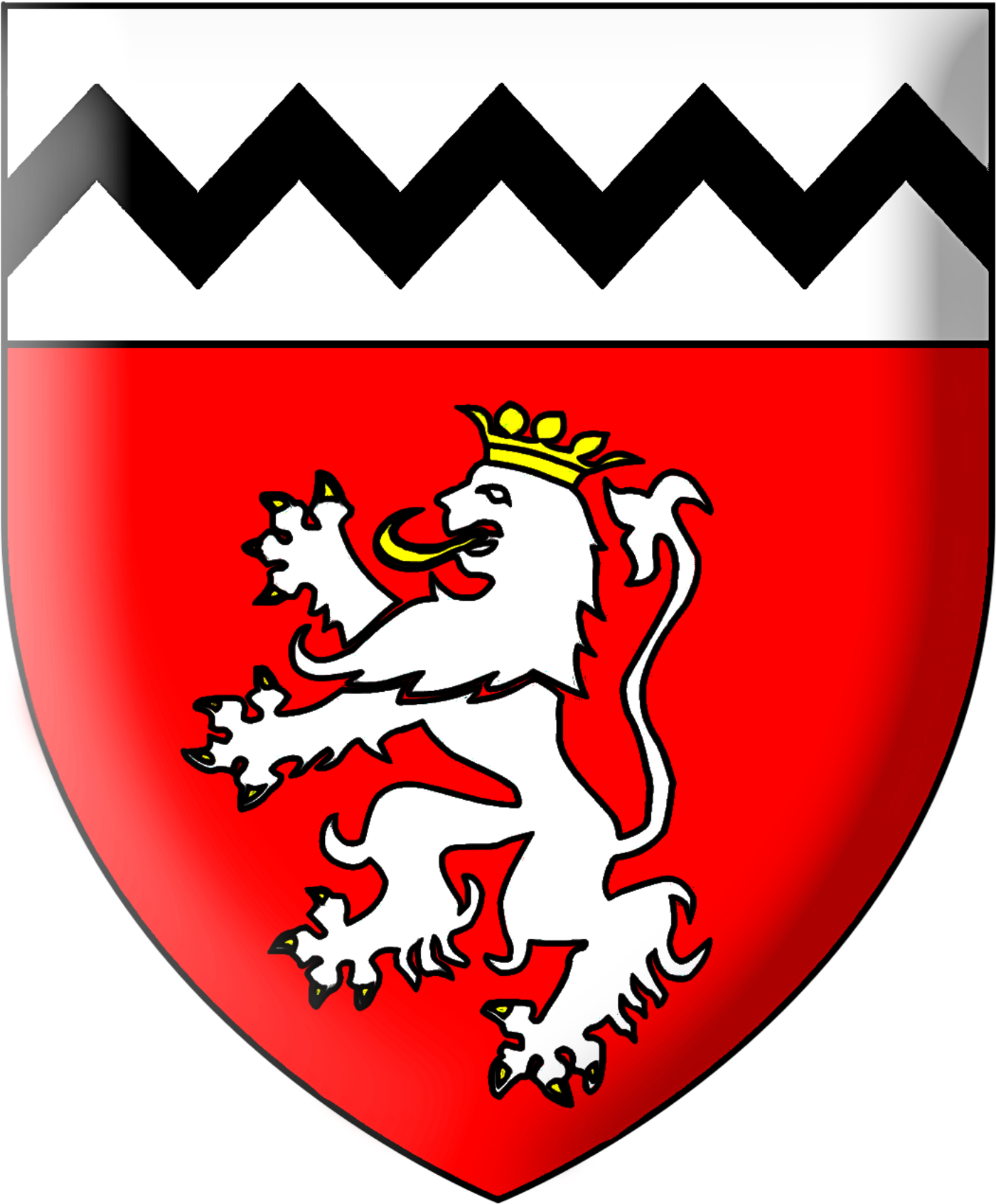 Ecu De La Famille De Préaulx - Maltravers Coat Of Arms Clipart (1407x1720), Png Download