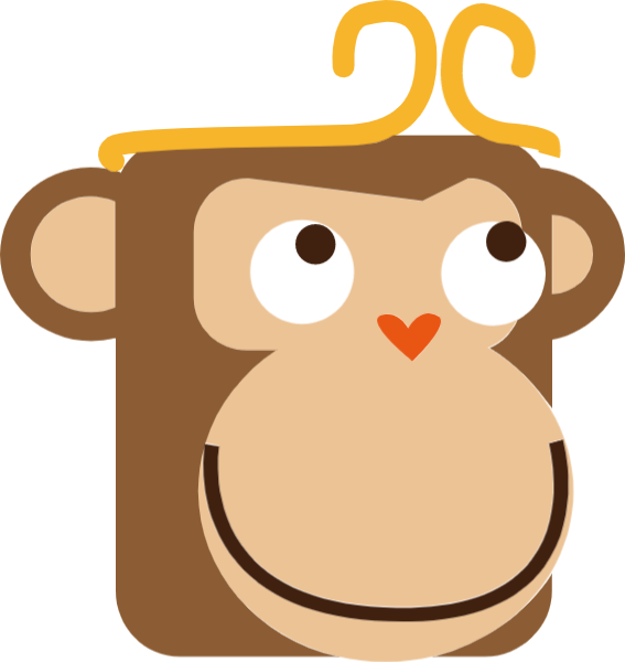 Free Online Monkey Cute Sun Wukong Decoration Animals - Cartoon Clipart (567x600), Png Download