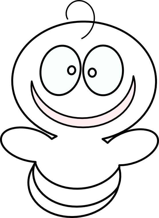 Baby Black White Line Art 555px - Clip Art - Png Download (555x761), Png Download