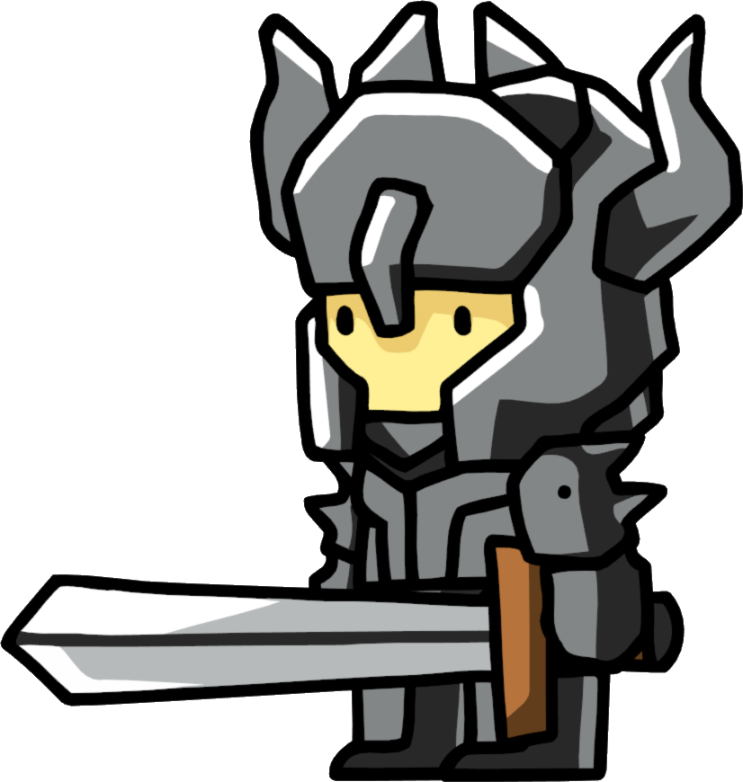 Dark Knight Su - Scribblenauts Unlimited Knight Clipart (826x870), Png Download