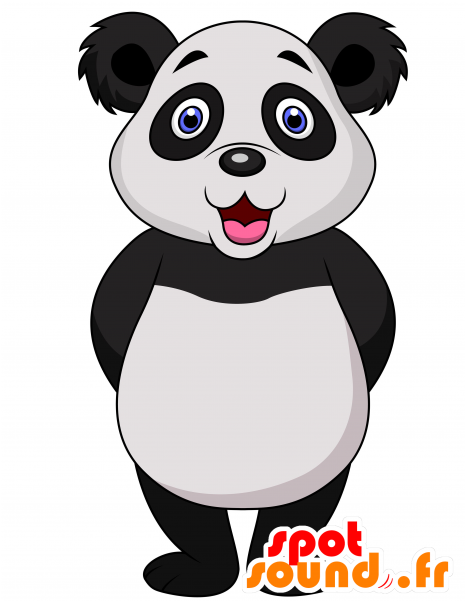 La Mascota De La Panda Blanco Y Negro, Muy Exitoso - 2 New Spotsound Masot Yuru-charas Of Brown And Green Clipart (600x600), Png Download