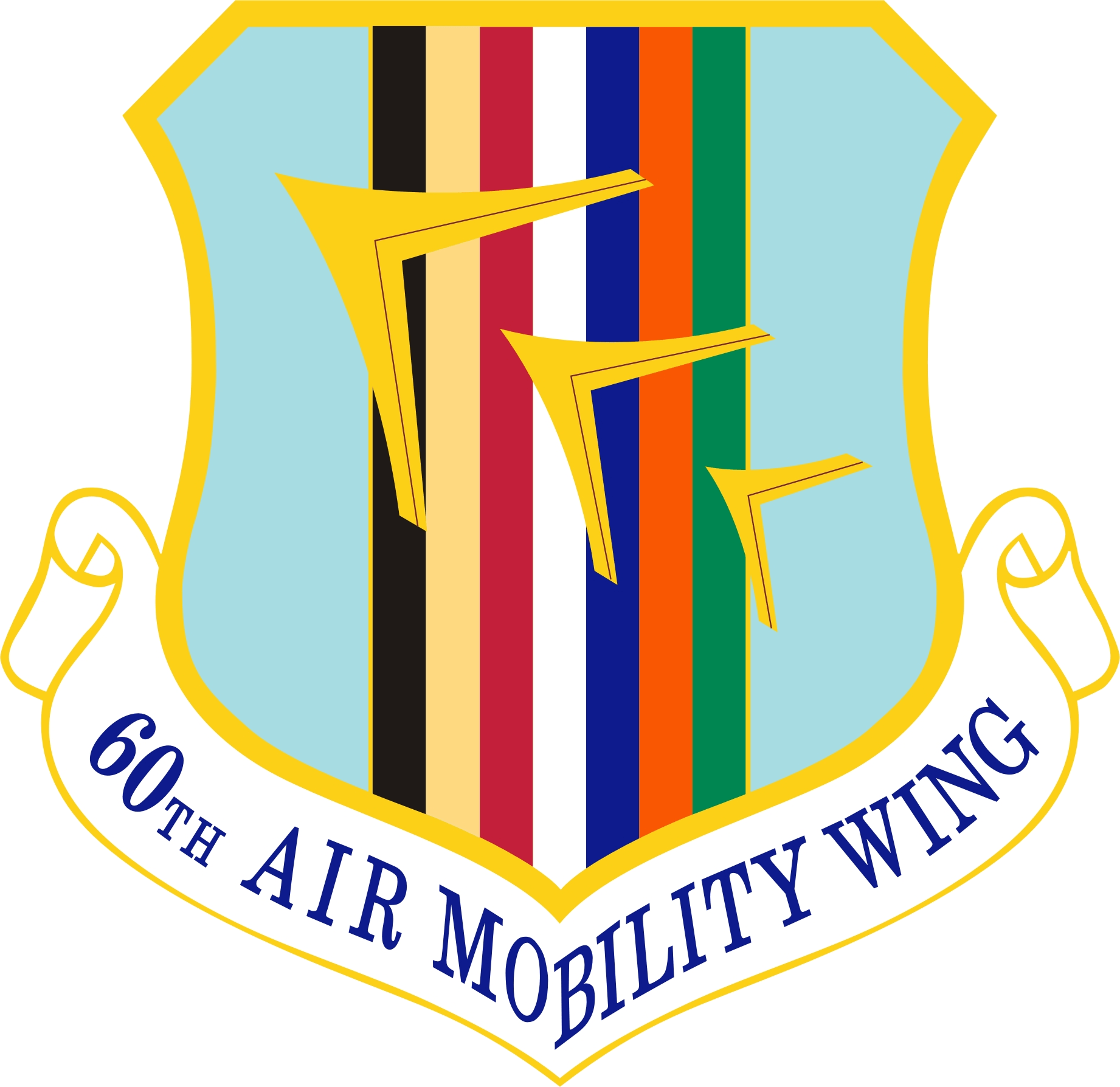 60th Air Mobility Wing Clipart (1842x1788), Png Download