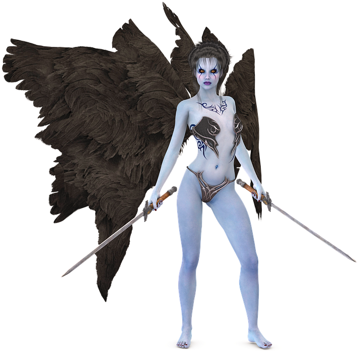 Warrior Angel Transparent Png - Anjo Da Morte Fantasia Clipart (720x720), Png Download