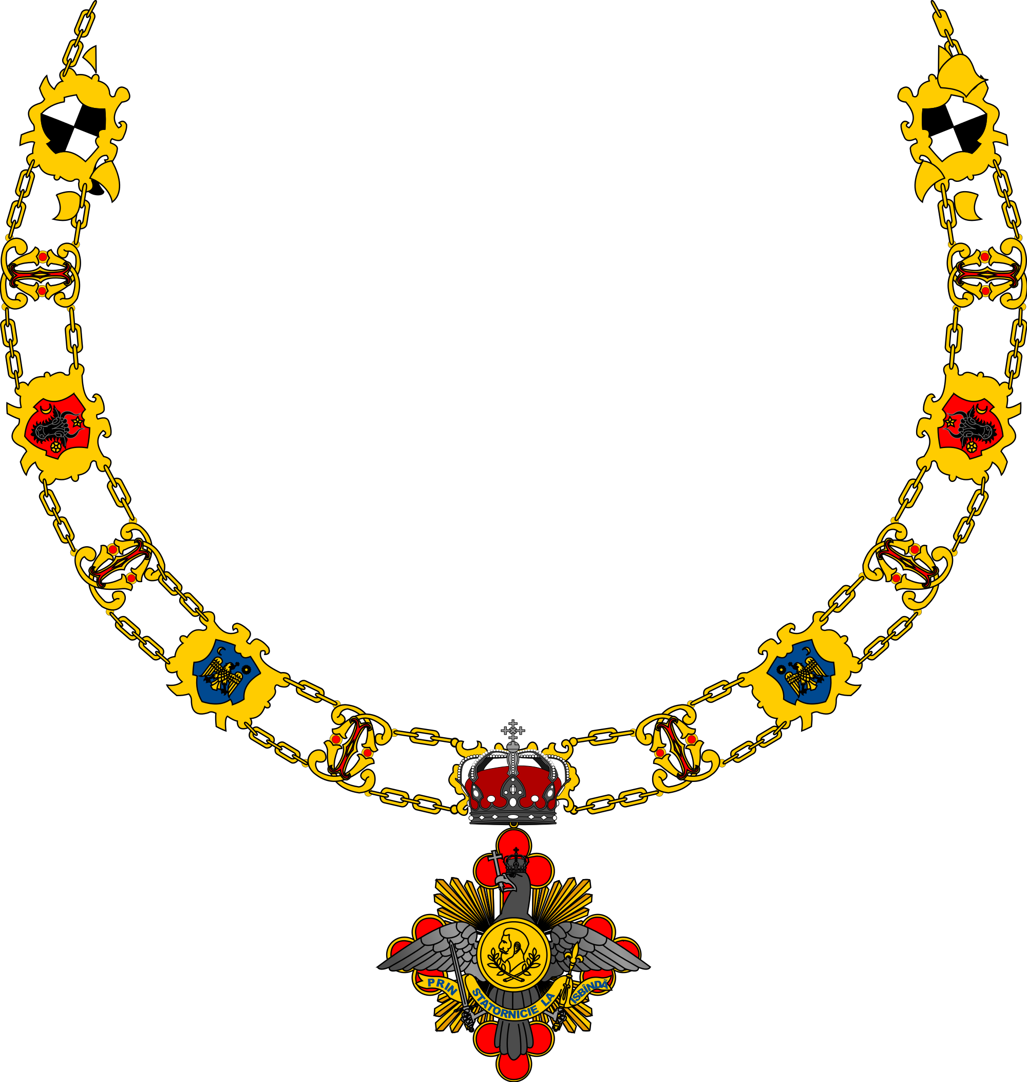 Necklace Clip 2, Buy Clip Art - Order Of Carol I Romania - Png Download (2000x2106), Png Download