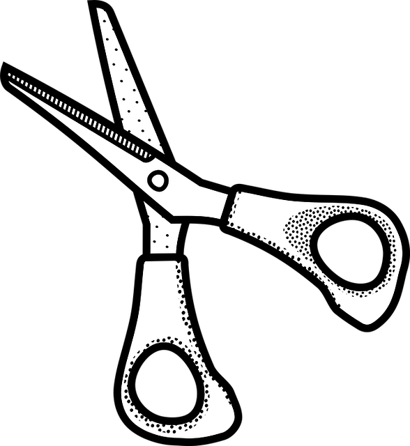 Ücretsiz Vektör Çizim - Scissors Clipart Black And White - Png Download (588x640), Png Download