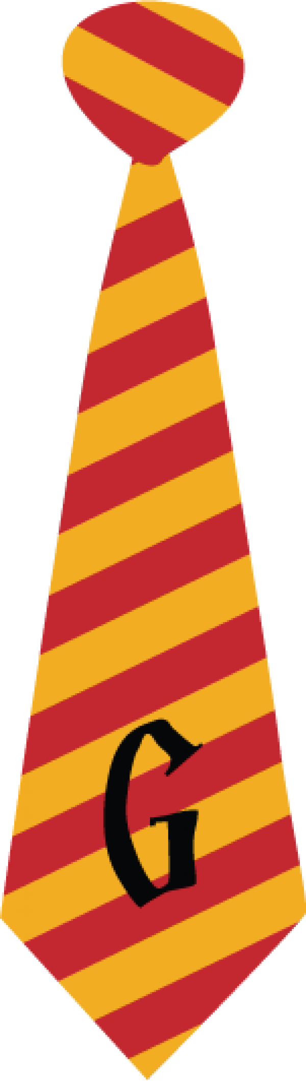 Cartoon Harry Potter Tie Clipart (600x2113), Png Download