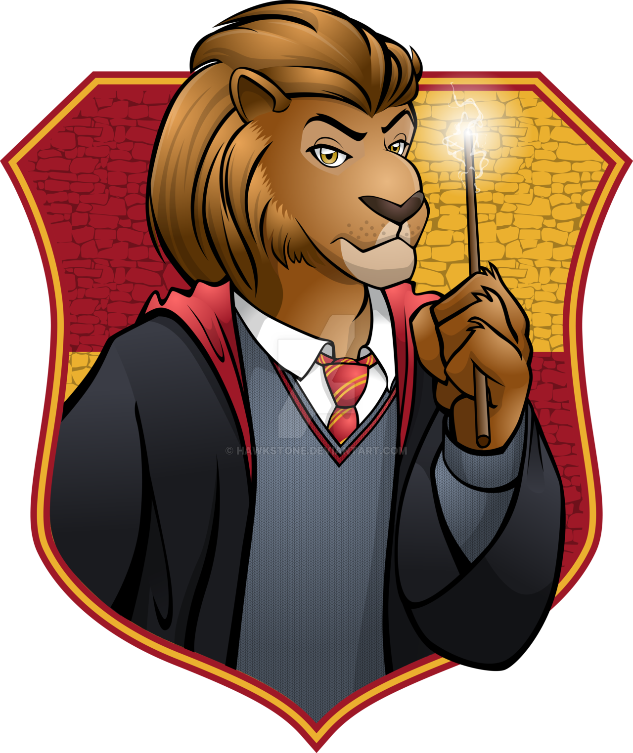 Hogwarts Housefurs - Gryffindor Clipart (1075x1280), Png Download