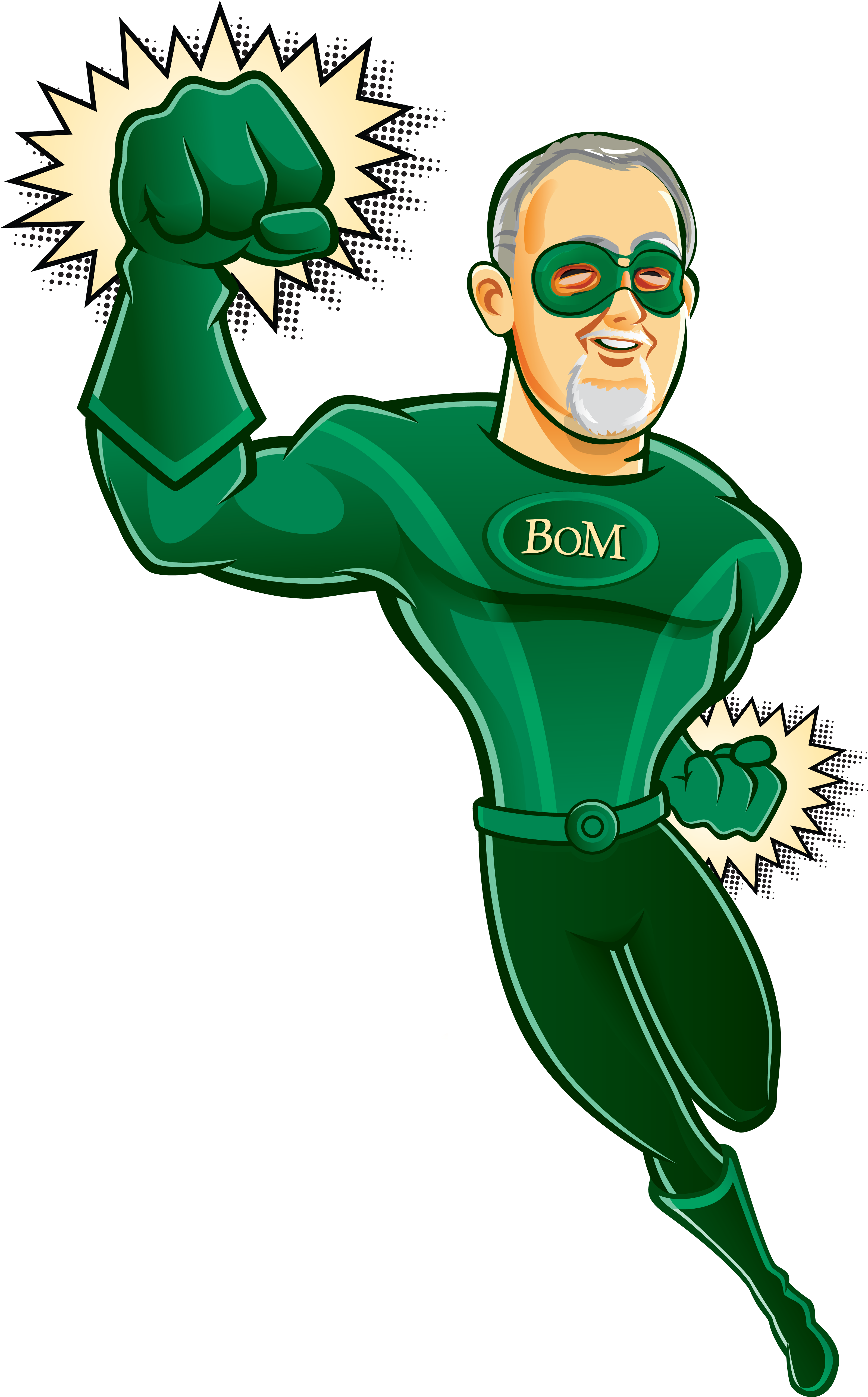 Green Crunch Crusader - Cartoon Clipart (3429x5167), Png Download