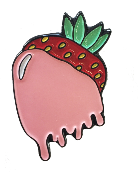 Soft Enamel Rubber Backing - Lapel Pin Clipart (539x600), Png Download