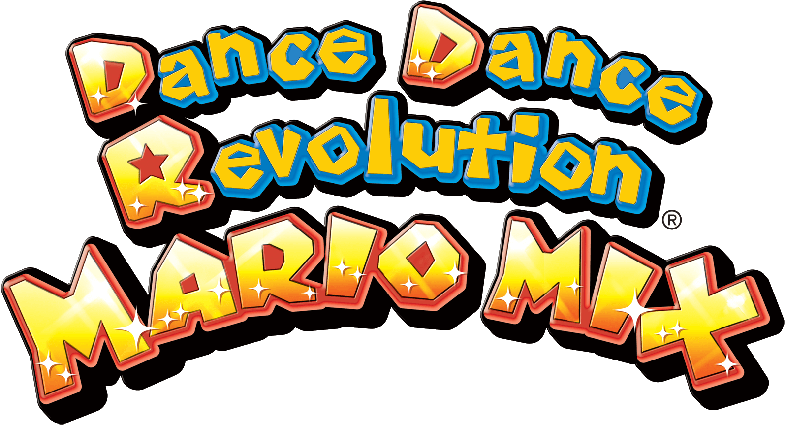 The Dance Dance Revolution Mario Mix Logo - Dance Dance Revolution Mario Mix Gamecube Brand New Clipart (1595x863), Png Download