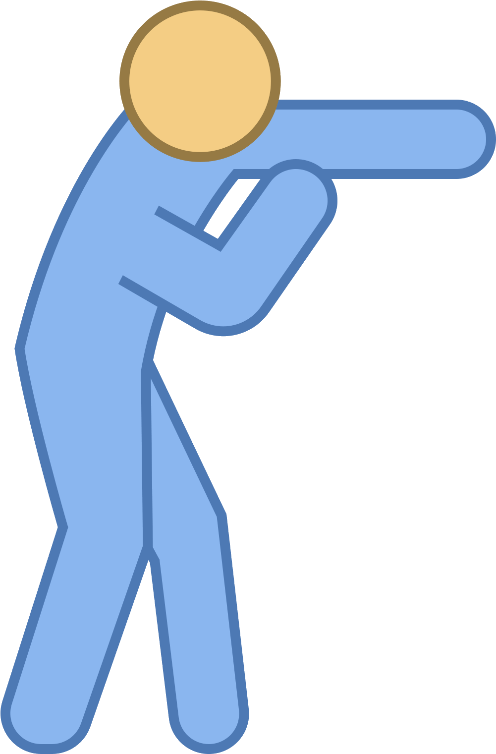 The Icon Is A Simplified Depiction Of A Humanoid Figure, Clipart (1600x1600), Png Download