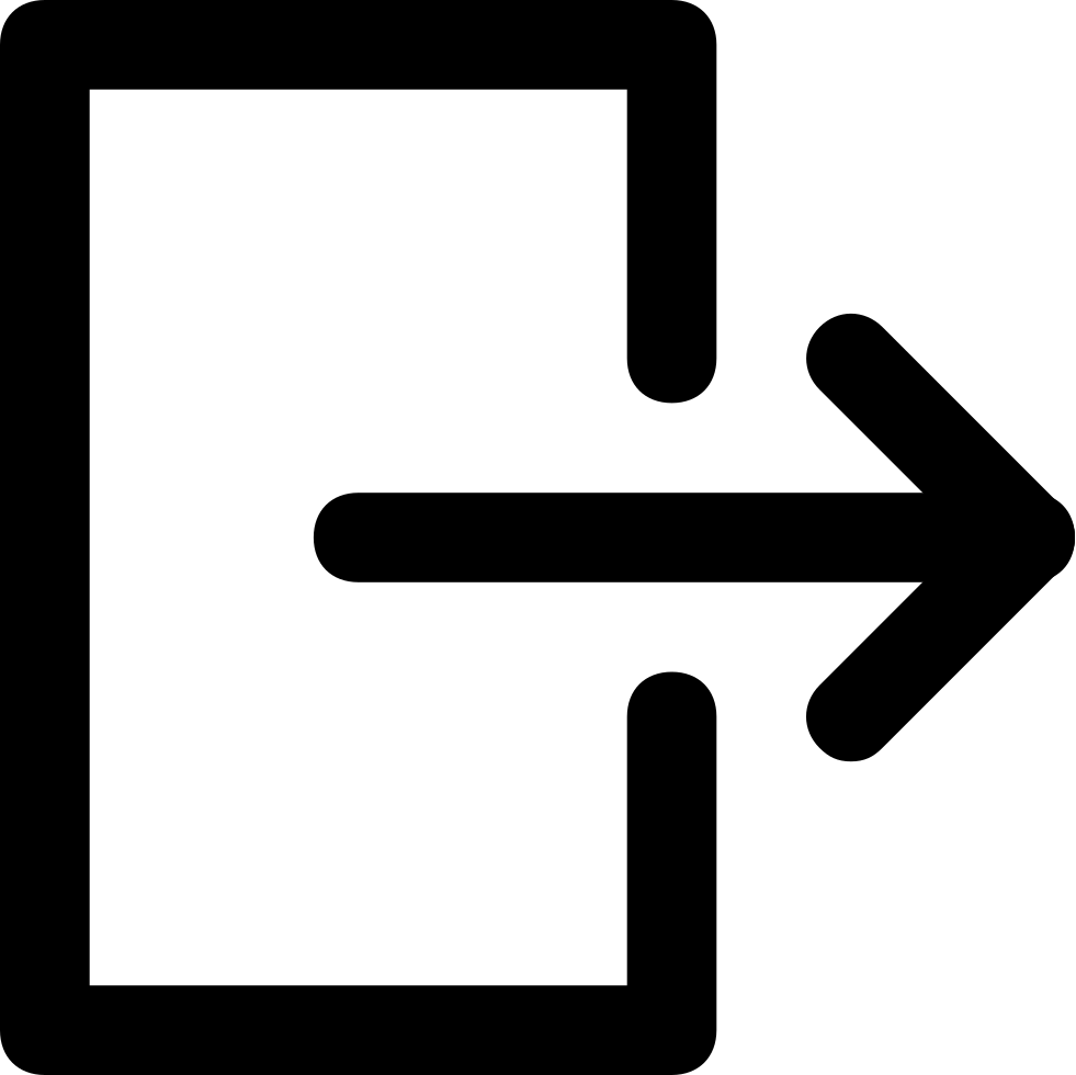 Png File - Logout Svg Clipart (981x980), Png Download